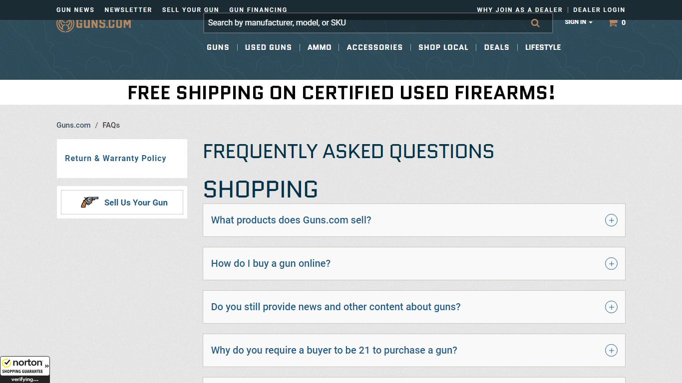 Frequently Asked Questions - Common Firearm Inquiries :: Guns.com